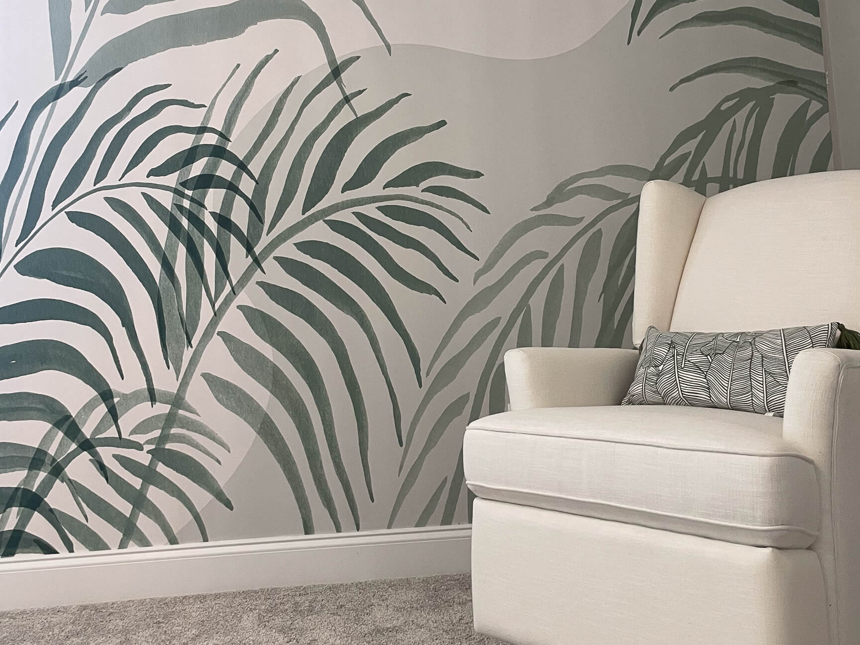 Grass Wallpaper installed by Eleven Walls