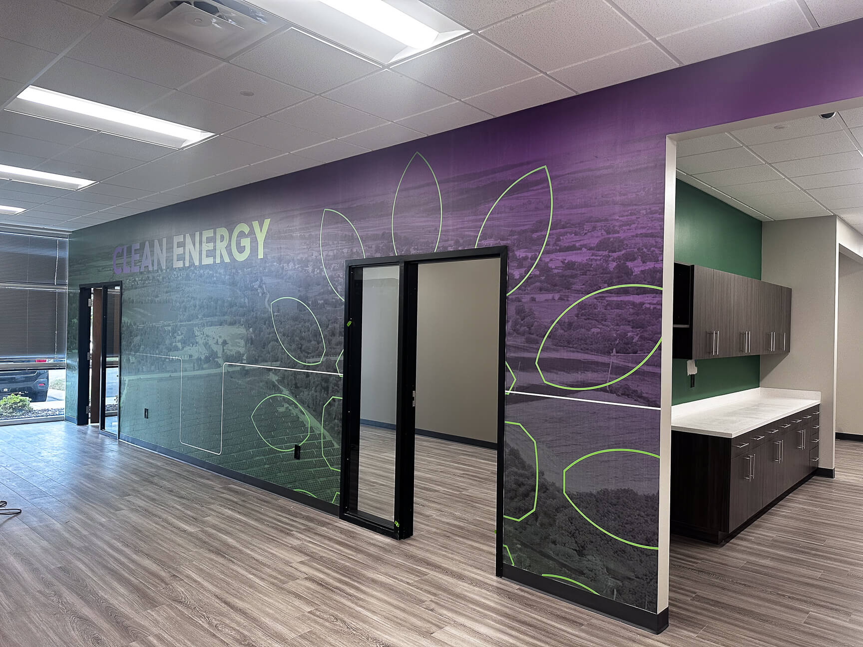 Commercial Wallpaper Installation by Eleven Walls