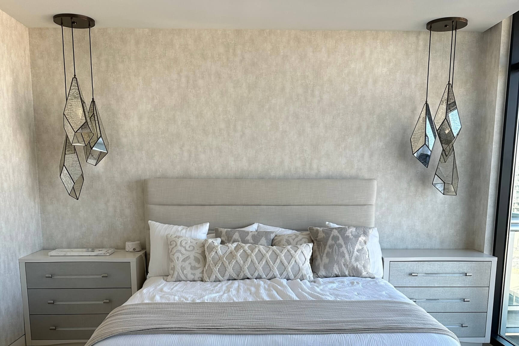 Bedroom Wallpaper installed by Eleven Walls